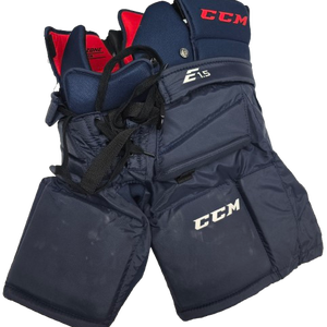 CCM E1.5 Hockey Goalie Pants Navy Junior Medium USED (14692)