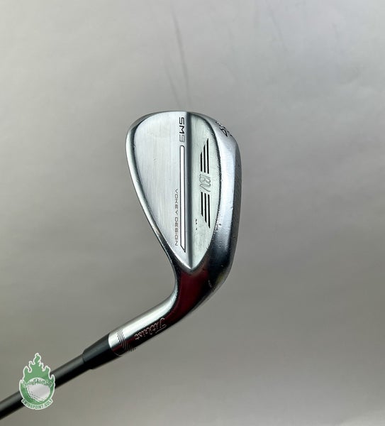 Used RH Titleist Vokey SM9 D Grind Tour Chome Wedge 54*-12 Stiff Graphite Golf