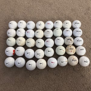 Lot of 40 golf balls-Mixed Nike Balls- Nike Mojo, Juice, AND MORE!