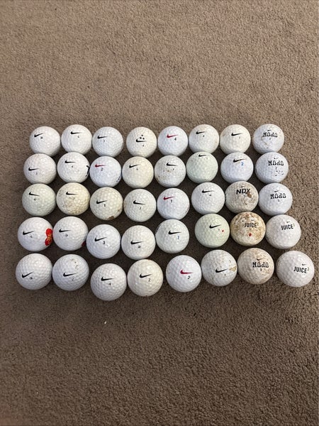 Lot of 40 golf balls-Mixed Nike Balls- Nike Mojo, Juice, AND MORE!