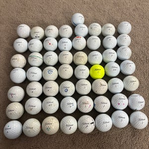 Lot Of 57 Titleist ProV1/ProV1X 332, Pro V1X, Pro V1X 392! Assorted Golf Balls