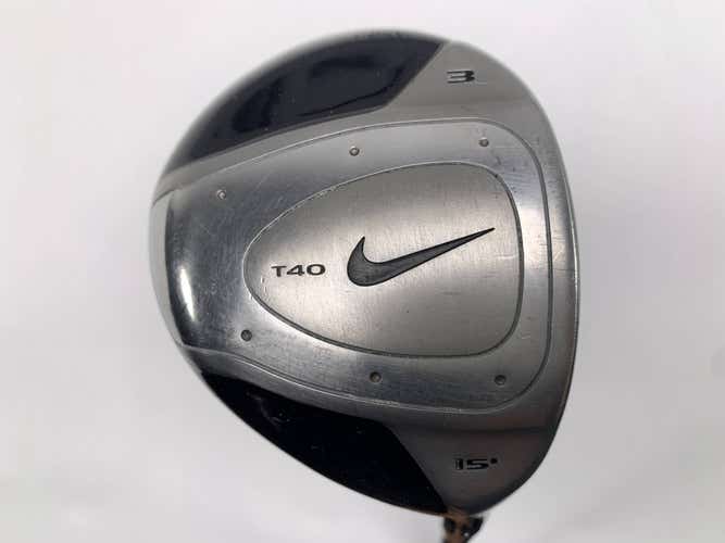 Nike T-40 Tour 3 Fairway Wood 15* Fujikura Nike Ignite Regular RH Midsize Grip