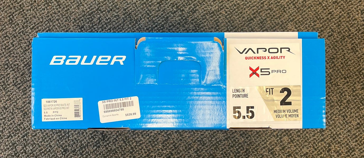 Intermediate Bauer Vapor X5 Pro Hockey Skates Size 5.5 Fit 2