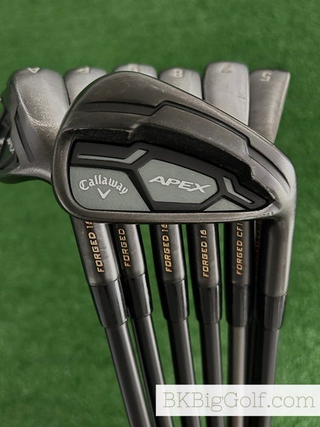 Callaway Apex CF16 Black Smoke Forged Iron Set 5-A / Recoil F3 Regular Graphite