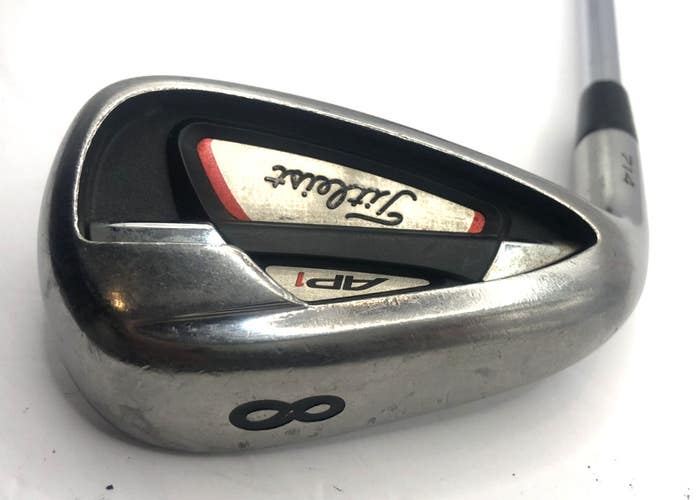 Left Handed Titleist AP1 714 8 Iron TT Dynamic Gold S300 Stiff Steel *Good*