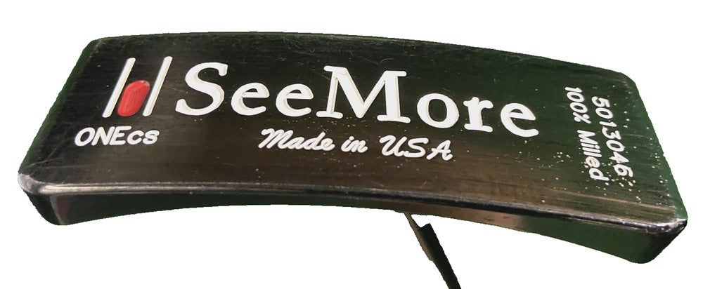 SeeMore ONE Cs Center Shaft Milled Putter 5013046  Steel 33" Great Grip + HC RH