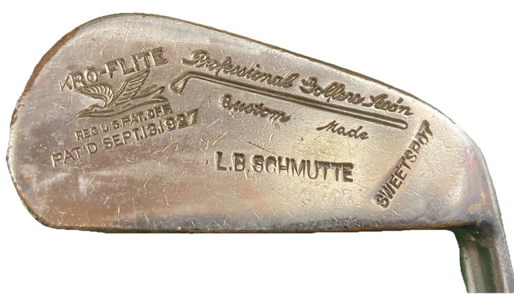 Spalding Kro-Flite Sweet Spot 5 Iron L.B Schmutte Custom Made 1927 Hickory 36 RH