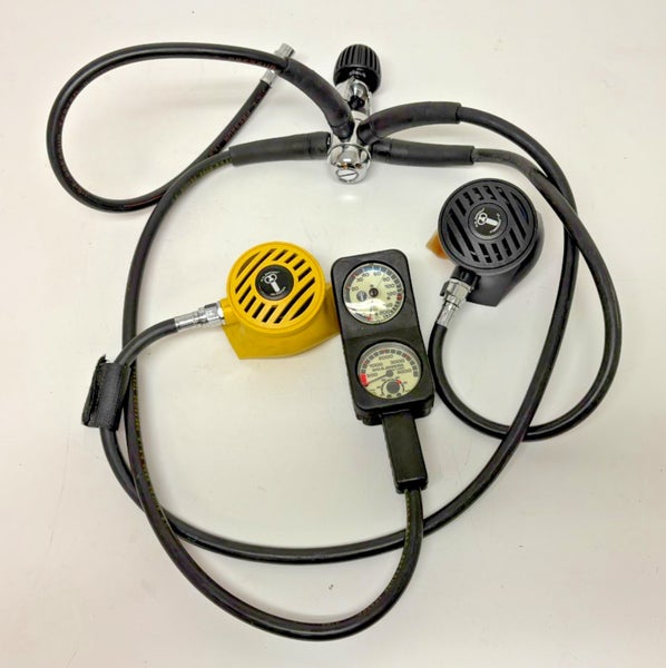 U.S. Divers Conshelf 21 Regulator 2x 2nd Stages & Dive Console Octopus EXCELLENT