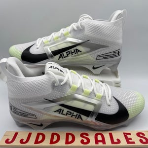 Nike Alpha Menace 4 Elite Football Cleats White FD7036-100 Men’s Sz 9 New