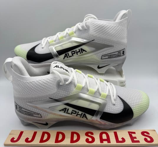 Nike Alpha Menace 4 Elite Football Cleats White FD7036-100 Men’s Sz 9 New