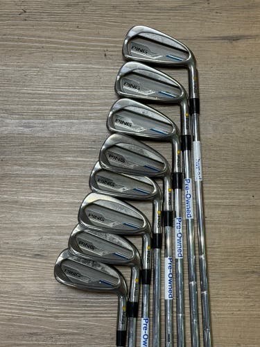 Used Men's Ping i Right Handed Iron Set | 3i-9i, PW | S Flex | Dynamic Gold True Temper Steel Shafts
