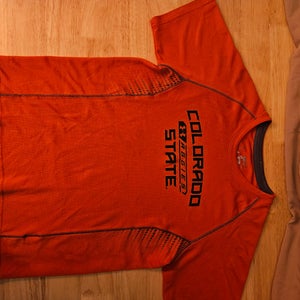 Orange Medium Kids Unisex Under Armour Shirt