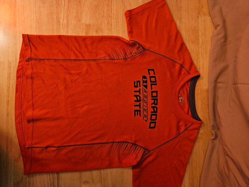 Orange Medium Kids Unisex Under Armour Shirt