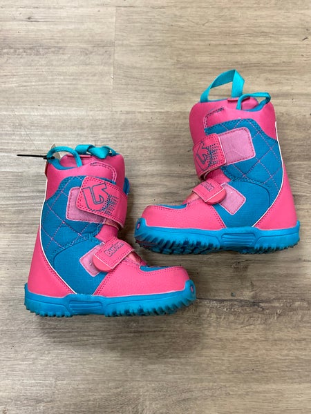 11K (Little Kids) Burton Mini Grom Snowboard Boots (Used)