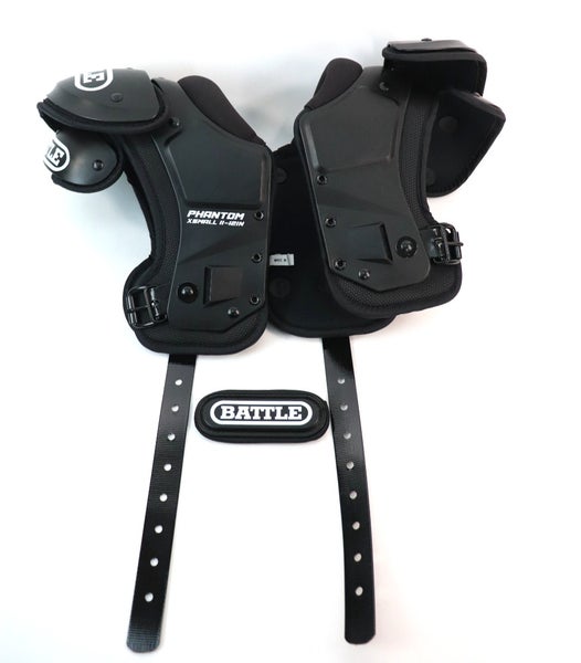 Battle Youth Phantom Shoulder Pads, Black, Size X-Small 11-12in Read