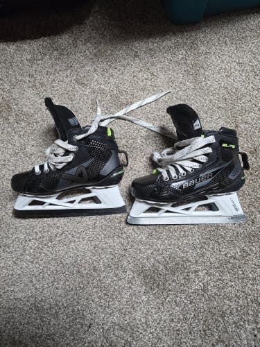 2024 Bauer Elite Hockey Goalie Skates Regular Width Size 2 (Used)