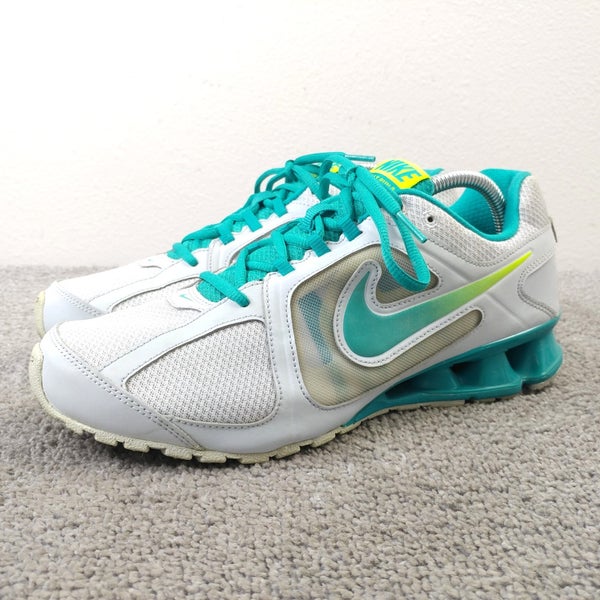 Nike Reax Run 8 Womens Size 9.5 Running Shoes 599562-011 Gray Teal NO INSOLES