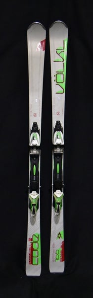 VOLKL SPEEDWAY 5 CODE SKIS SIZE 166 CM WITH MARKER BINDINGS