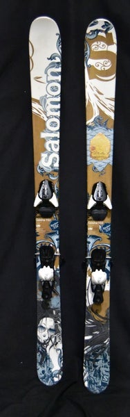 SALOMON GEISHA 95 all mountain SKIS SIZE 153 CM WITH SALOMON BINDINGS