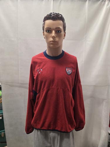 Vintage USNT Nike Thermafit Pullover Fleece Sweater S