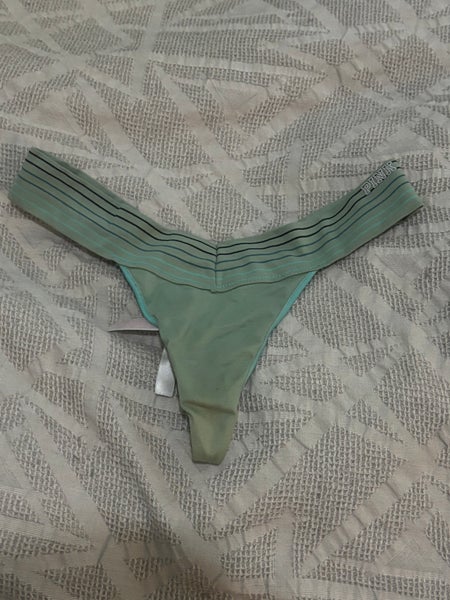 Victoria’s Secret Pink Extra Low Rise Thong Underwear Women’s Small Green