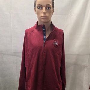 Washington Capitals 2015 Winter Classic Level Wear 1/4 Zip Jacket L NHL