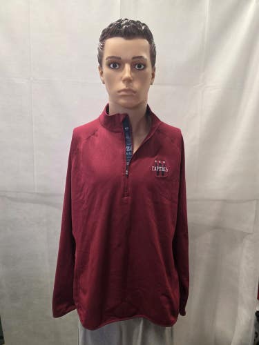 Washington Capitals 2015 Winter Classic Level Wear 1/4 Zip Jacket L NHL