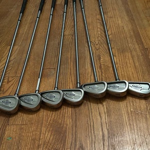 Men's Callaway Steelhead X-14 Right Handed Iron Set Regular Flex Steel Shaft 4-PW