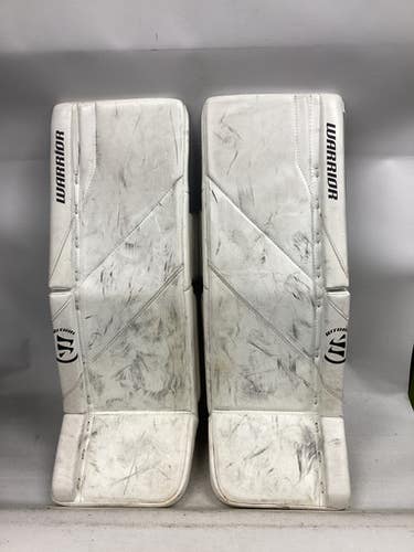 Used Warrior R/G7 Goalie Leg Pads Junior White 28" 11851-S000040008