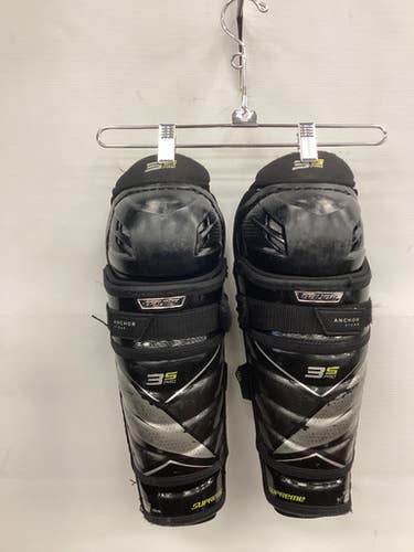 Used Bauer SUPREME 3S PRO Junior Shin Guards Black 11" 11851-S000039997