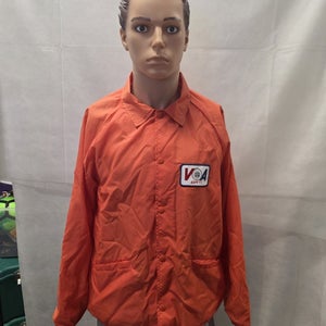 Vintage Voice Of America Safety Button Up Jacket L Cardinal