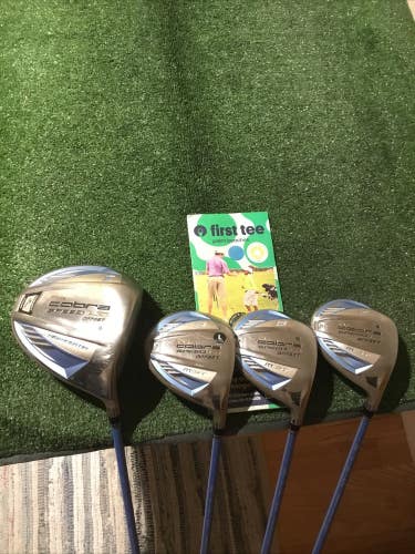 King Cobra Ladies Speed LD Offset Woods Set (D, 3W, 5W, 7W)Aldila VS 47 Graphite