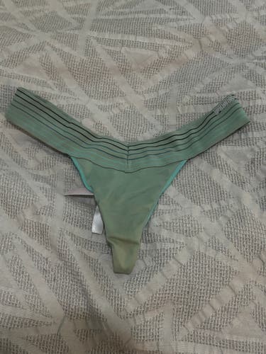Victoria’s Secret Pink Extra Low Rise Thong Women’s Small Green