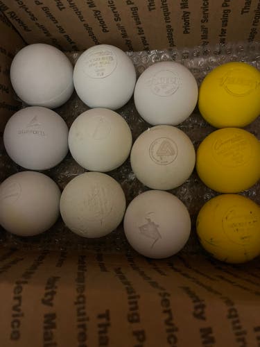 Assorted lot of  Lacrosse Balls 12 Pack (1 Dozen) (Used)