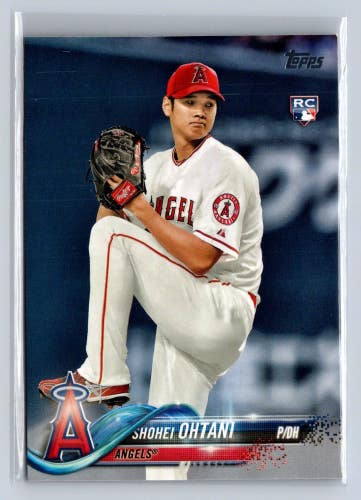 Shohei Ohtani LA Angels 2018 Topps Series 2 Base Pitching Rookie Card #700