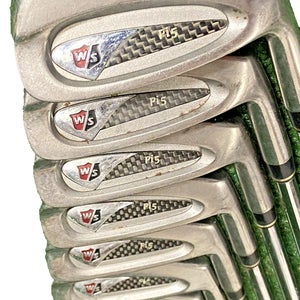 Wilson Staff Pi5 Iron Set 3-9 Irons RH S300 Stiff Steel New Jumbo Grips