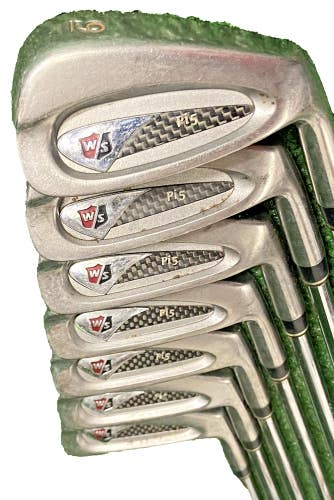 Wilson Staff Pi5 Iron Set 3-9 Irons RH S300 Stiff Steel New Jumbo Grips