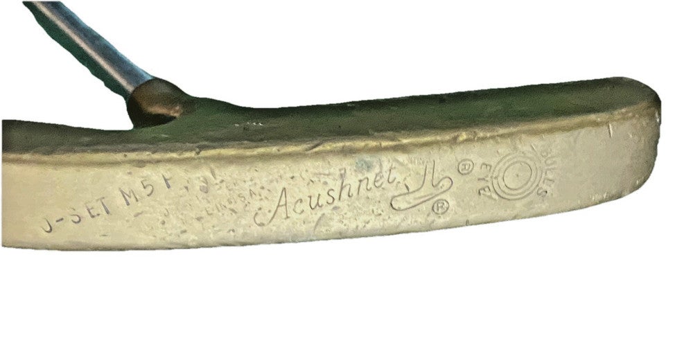 Acushnet Bullseye Oset M5F Putter RH Fluted Steel 35 Inches Good Original Grip
