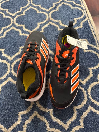 Orange Men's Size M 11 (W 12) Adult Adidas Icon 6 bounce Low Top Metal (New)