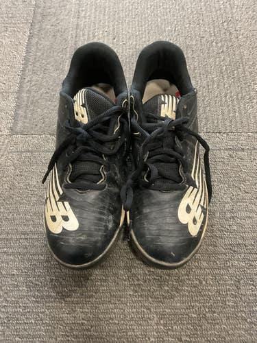 Used New Balance BASEBALL CLEATS BB/SB Cleats Black Junior 01.5 11614-S000224893