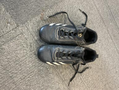 Used Adidas BASEBALL CLEATS BB/SB Cleats Black Youth 13.0 11614-S000224877