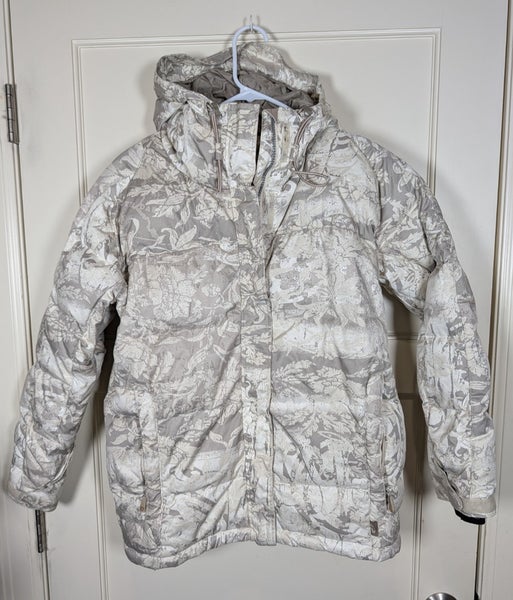Obermeyer Lotus Jacket Women's Size: S Down Puffer Ski Snowboard Gray White