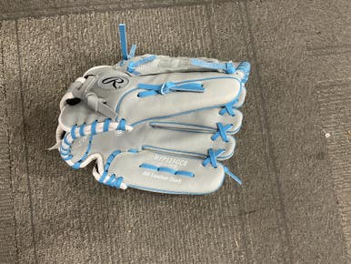 Used Rawlings FASTPITCH SOFTBALL WFP125GCB RH Throw Fastpitch Gloves Grey 12 1/2" 11614-S000225105