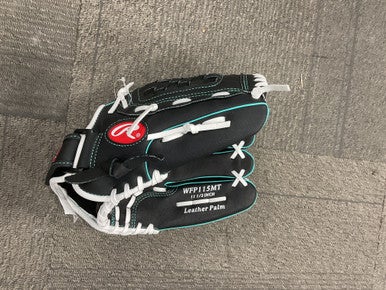 Used Rawlings FASTPITCH SOFTBALL WFP115MT RH Throw Fastpitch Gloves Black 11 1/2" 11614-S000225104