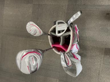 Used Top Flite JUNIOR GOLF SET Jr Package Set RH Grey And Pink 6 Piece 11614-S000225056