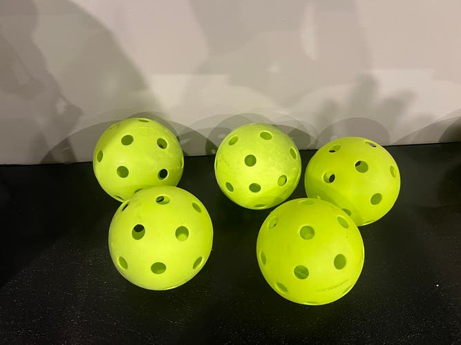 Plastic softball wiffle balls