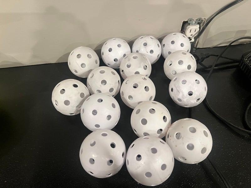 Plastic baseball wiffle balls