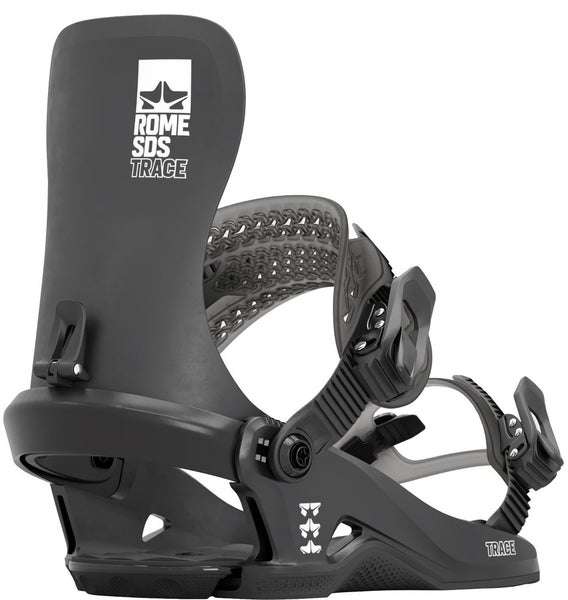 Rome Trace Snowboard Bindings Mens M/L Black (US 7.5 - 10) New 2025