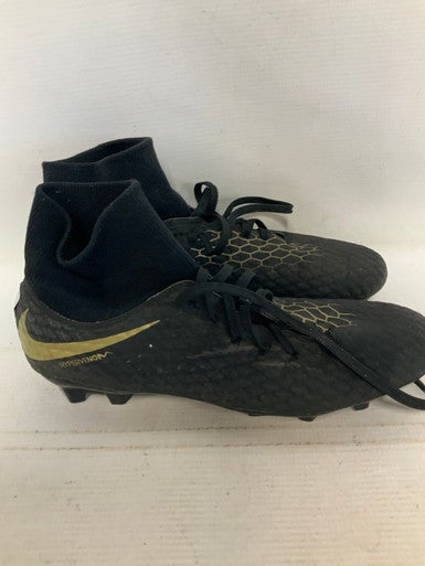 Used Nike HYPERVENOM Soccer Cleats Black Senior 9.5 11823-S000035844