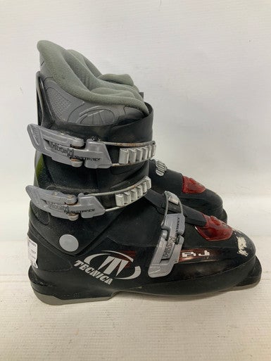 Used Tecnica RJ SUPER Boys DH Ski Boot Black 230 MP - J05 - W06 11823-S000035824